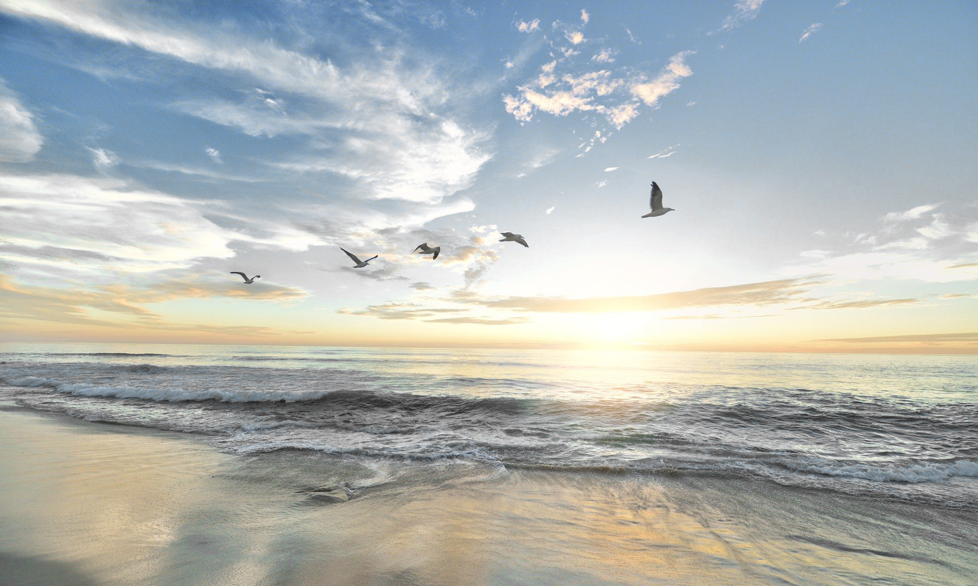 Strand, Sonnenaufgang